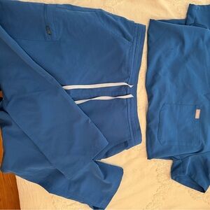 Figs Blue Scrub Set